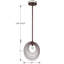 Luminaire suspendu géométrique 1 lumière Gagarin-58110032-58110033