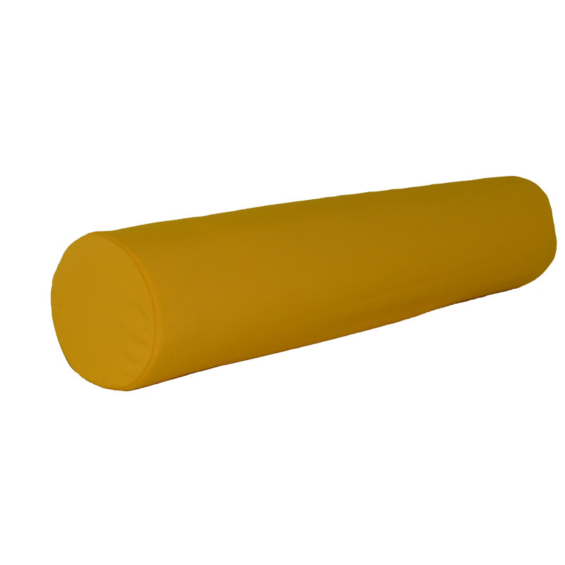 Sundown Acrylic Bolster Pillow, 7" H x 36" W, Yellow