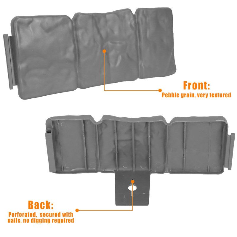10 cm H x 25 cm W Polypropylene Lawn Edging Fencing