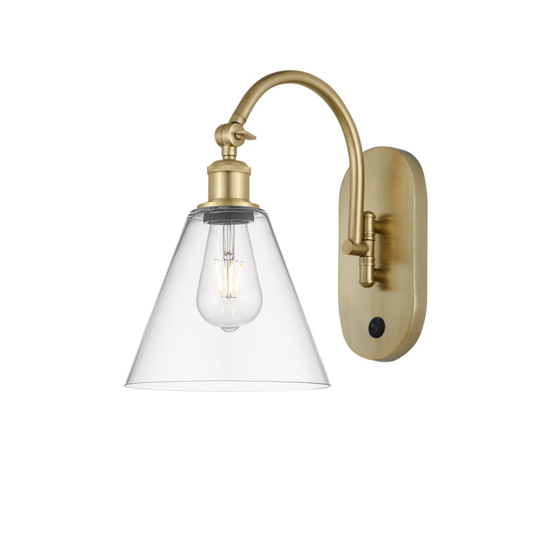 Swing Arm Sconce, LED, Satin Gold