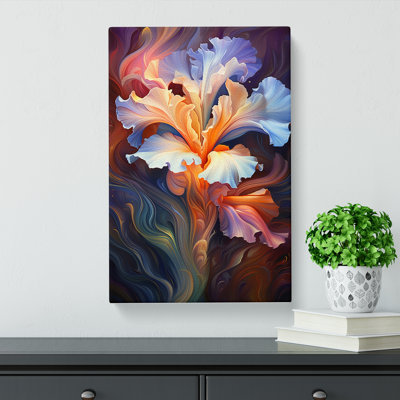 Iris Flower Futurism - No Frame Print