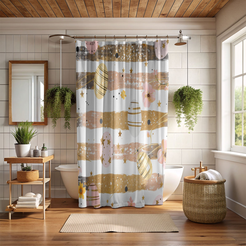 Easter Glow - Premium Shower Curtain, 74"H x 71"W