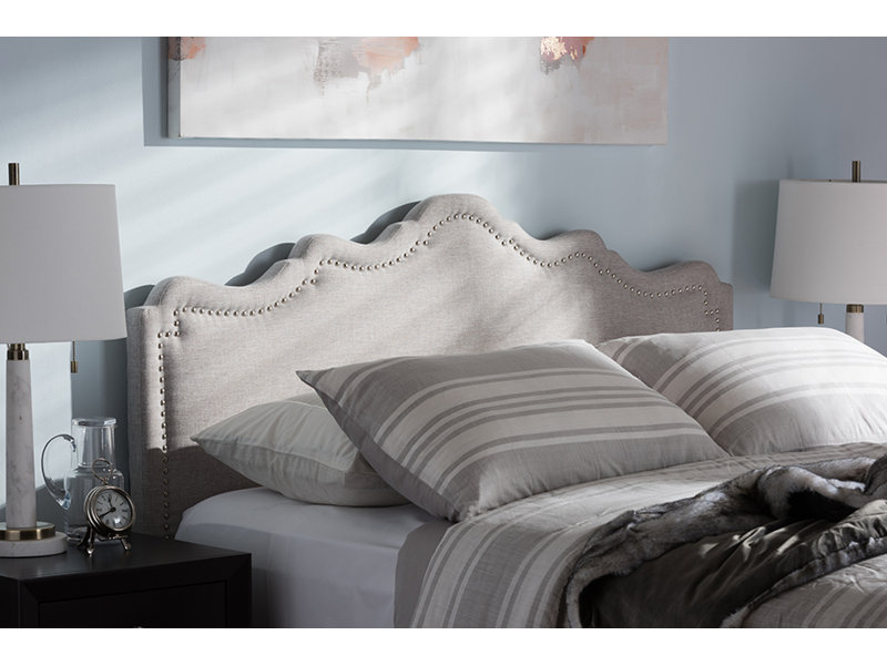 Arhaan Paskett Modern And Contemporary Headboard, Queen, Greyish Beige