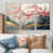 Toile naturelle avec cadre flottant