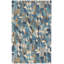 Deer Leap Blue Hand Hooked Wool Rug-899795587