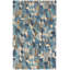 Deer Leap Blue Hand Hooked Wool Rug-899795588