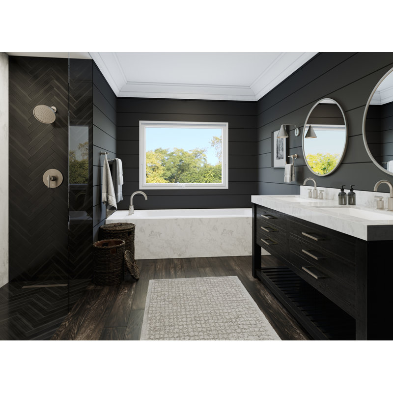 Contempra Double Handle Deck Mounted, Brushed Nickel