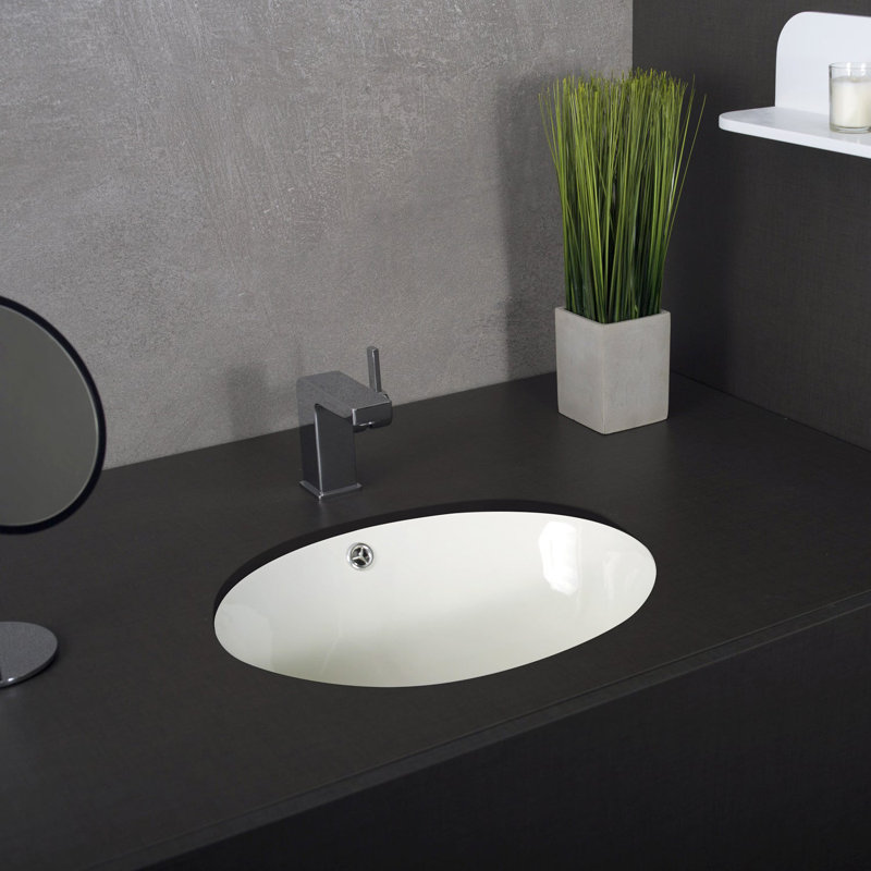 DAX Bathroom Sink, Ivory