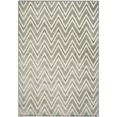 Haileymarie Paradise Performance Chevron Rug