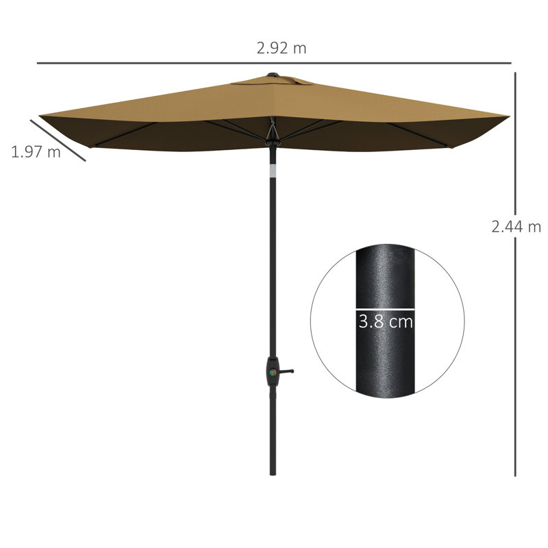 Buterbaugh 205cm Tilt Beach Parasol