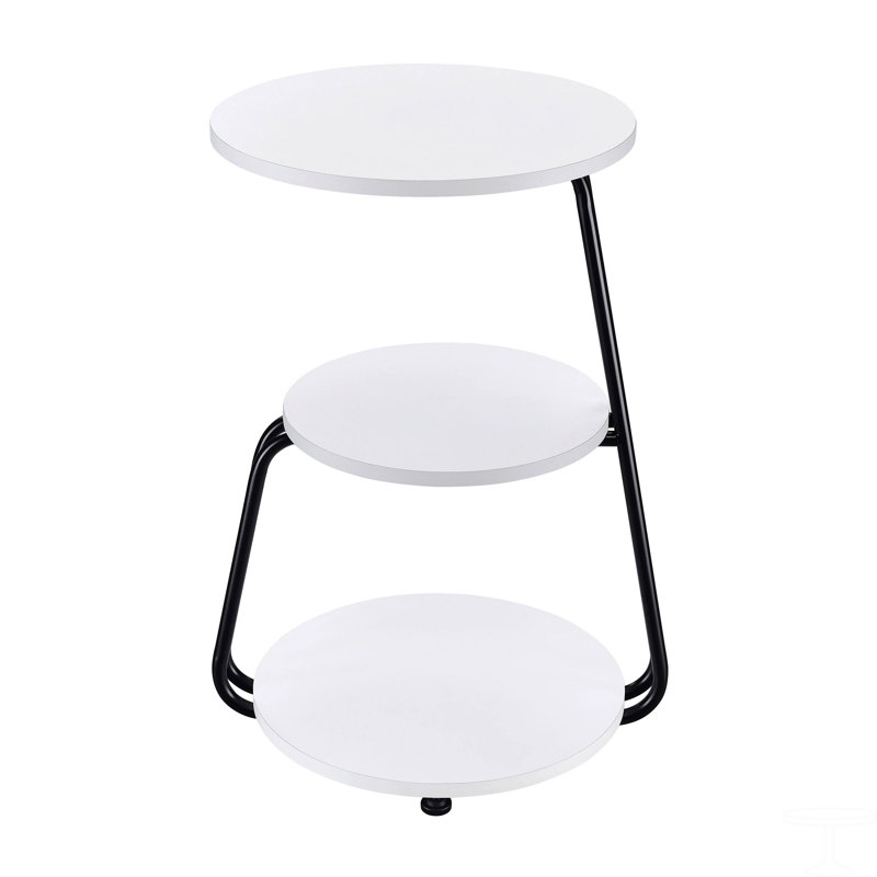 Table d'appoint ronde à 3 niveaux