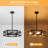 4-Light Dimmable Geometric Chandelier