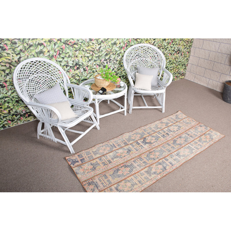 Tapis turc vintage fait à la main dans des tons vifs pour la vie ou l'espace extérieur