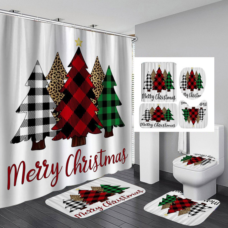 Ensemble de rideau de douche Christmas