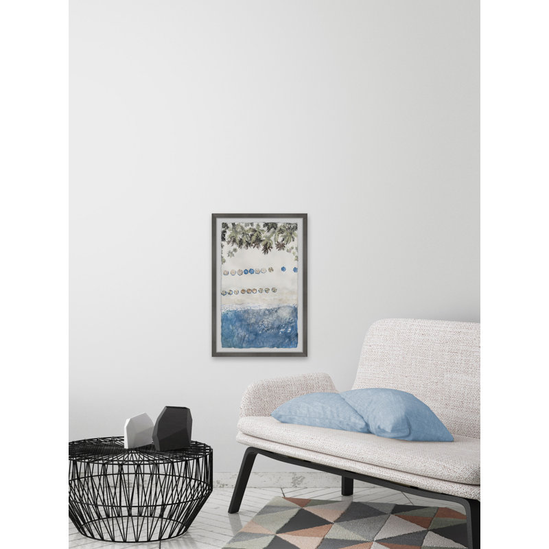 Crystal Blue Water - Single Picture Frame Painting, 45 cm H x 38 cm W x 3.81 cm D