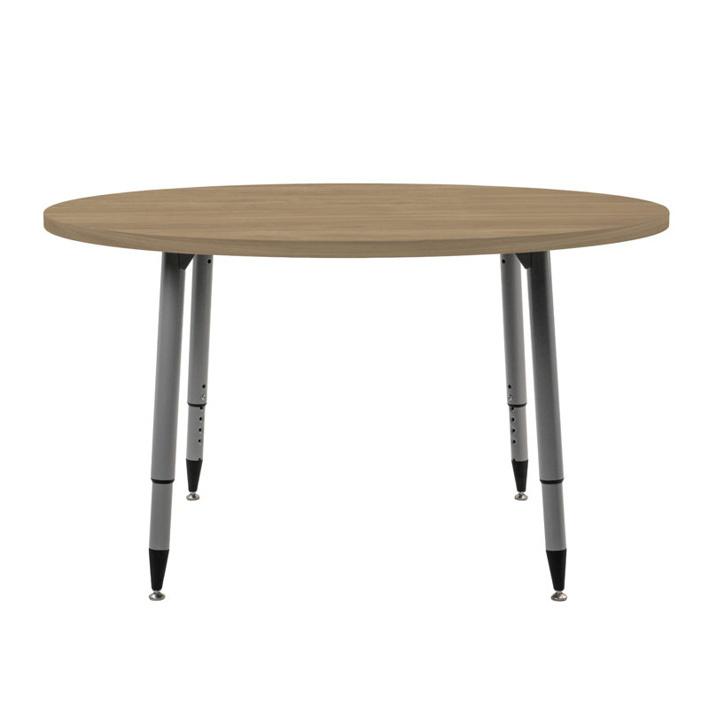 Table d'activité 48 po Adapte, 48 po x 36 po, Chêne Pasadena / argent
