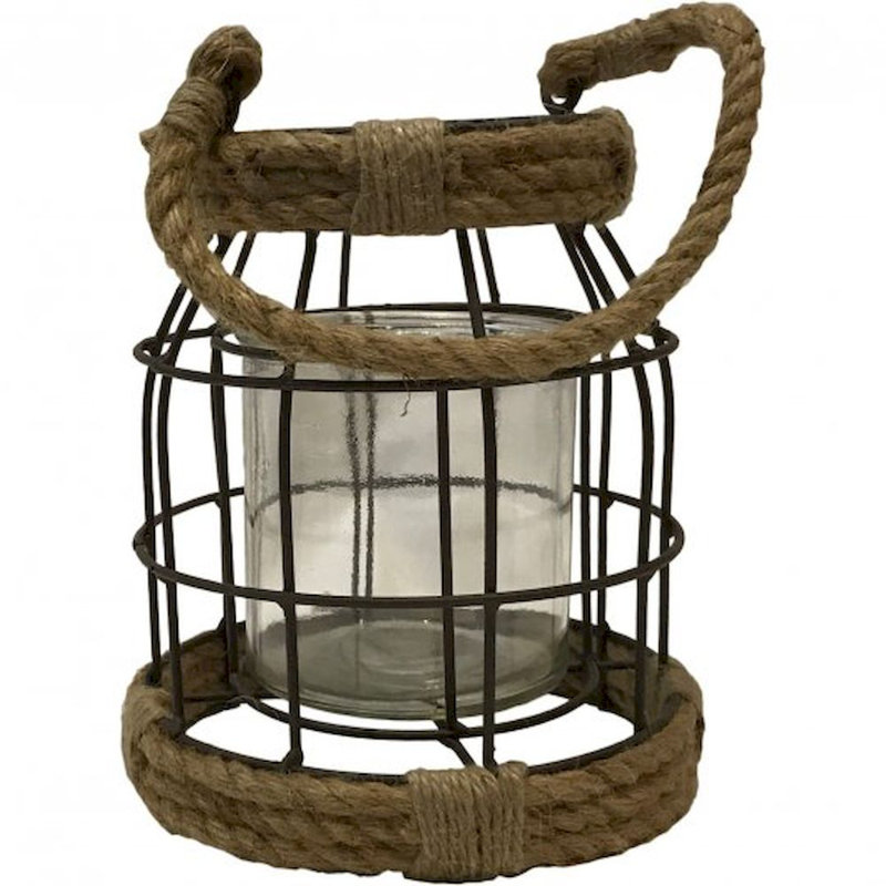 Lanterne en pierre Breakwater Bay, H 9,44 po x l 3 po x P 3 po