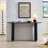 Length 59.1 Inch Entryway Table For Living Room,Narrow Console Table With Unique Stainless Steel Legs Design, Modern Design MDF Sofa Table Entrance Table For Hallway, Entrance,Apartment-344780168
