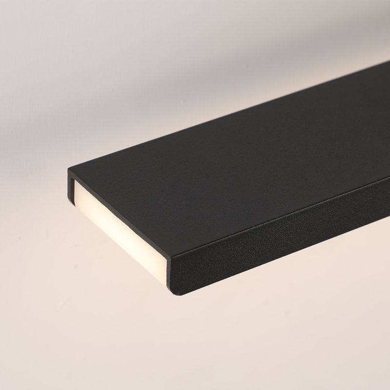 24" Black LED Bathroom Vanity Light Fixture – Dimmable & Waterproof
