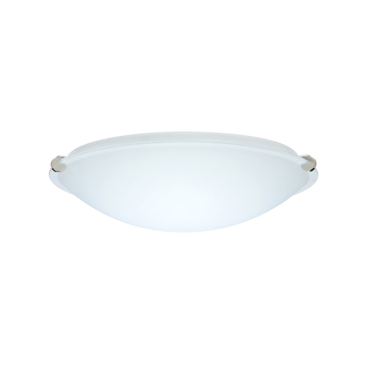 Tajik Flush Mount, 3.75" H x 11.875" W x 11.875" D, White