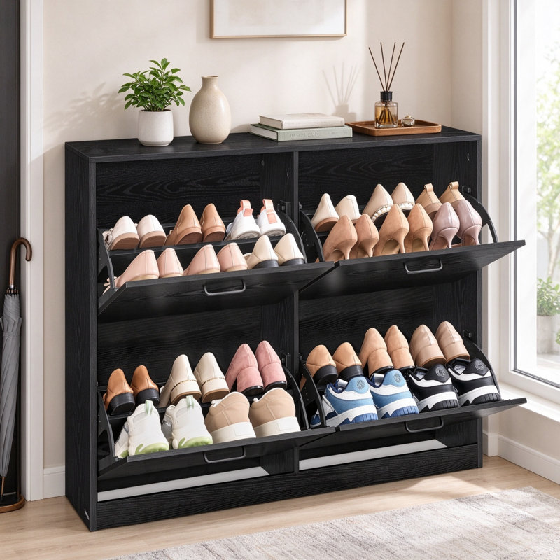 28 Pair Shoe Storage Cabinet