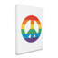 «Rainbow Striped Peace Sign», impression sur toile-64144071