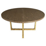 Caesar 60'' Iron Trestle Dining Table