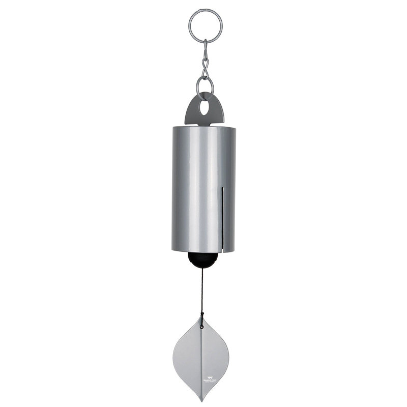 Carillon Heroic Windbell ™, H 24 po x l 4 po x P 4 po, Gris havre