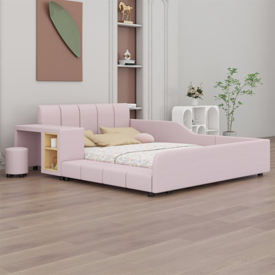 Lit-bateau avec rangement Alberry