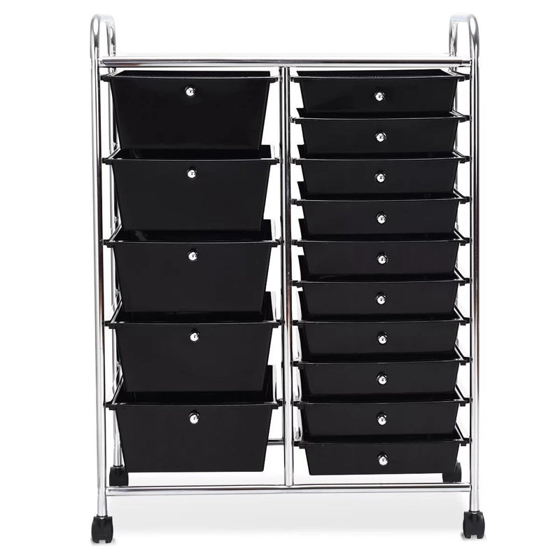 Alongi 15 -Drawer File Cabinet, Black