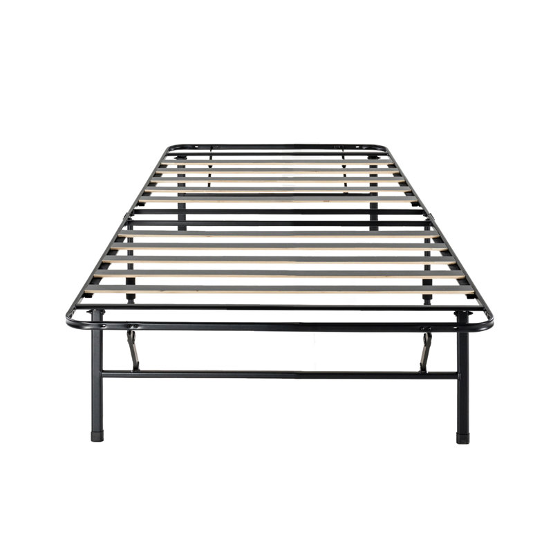 Lianna Metal Smartbase Folding Platform Bed Frame, Twin