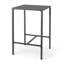 Table de bar d'extérieur en aluminium 27 po, gris-1116578177
