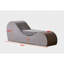 Méridienne ergonomique grise - noyau en mousse souple pour la détente, housse lavable amovible, chaise compacte compacte et confortable