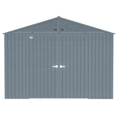 Elite Steel Storage Shed, 10X8, Anthracite
