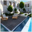 Carreaux de terrasse à emboîtement de 12 pouces, plancher modulaire bricolage pour une installation facile, utilisation intérieure et extérieure, 44 pièces-114649971