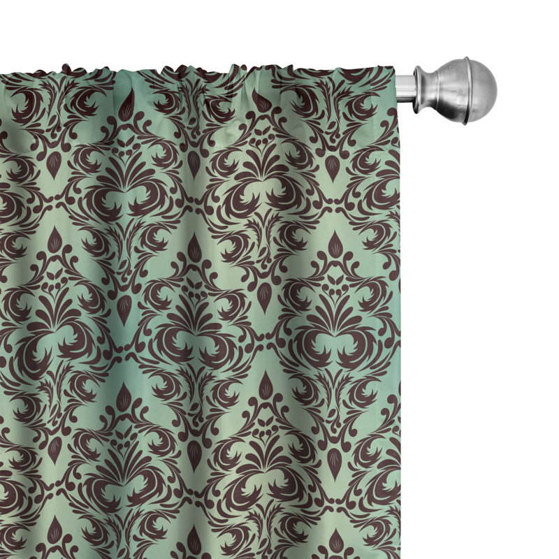 Semi-Sheer Rod Pocket Curtain Panels, 28" x 95"