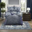 Ensembles de literie confortables, très grand lit en microfibre, style chalet rustique
