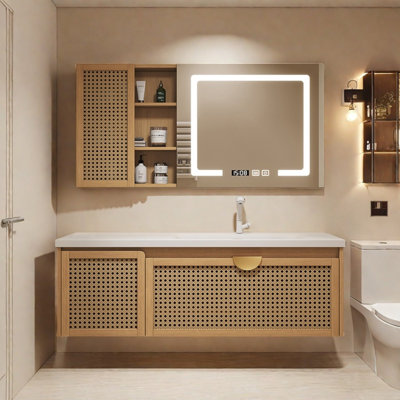 Armoire de salle de bain simple et moderne