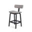 Tee Upholstered Stool with Solid Wood Frame-642456636