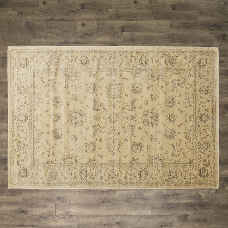 Keever Synthetic Oriental Indoor Rug, Rectangle 7'6" x 10'5"