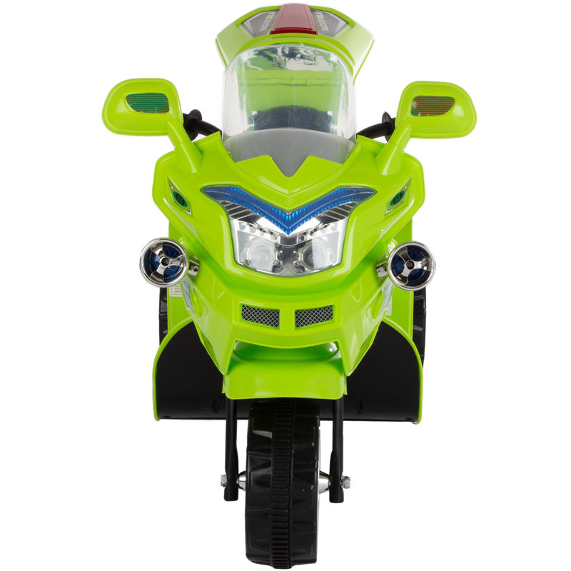 Green 6-Volt Motorized Kids Motorcycle with Lights and Sounds