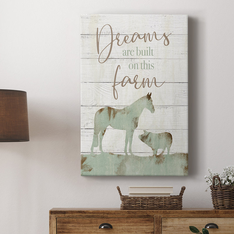 Rêves de ferme - Cavas enveloppés de galerie, H 60 po x l 40 po