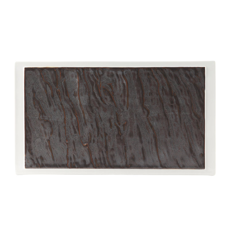 Tuxton Kona Ceramic Platter, 0.5" H x 14" W x 8" D