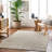 Wiltz Solid Color Flatweave Wool Area Rug in Beige/Black/Brown-772890711