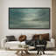 Impression sur toile encadrée «Green Tunes Relaxing Calm Clouds»-111653852-111653850
