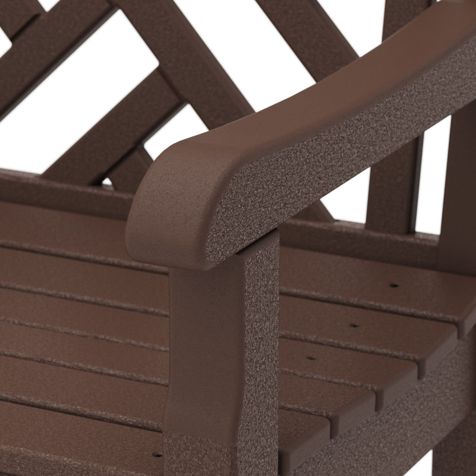 POLYWOOD® Rockford 72" Garden Bench, Mahogany