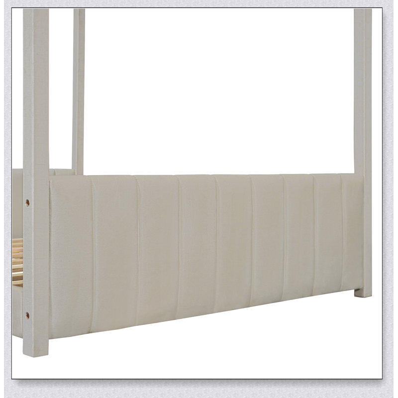 Lit en bois Velvet House, Double
