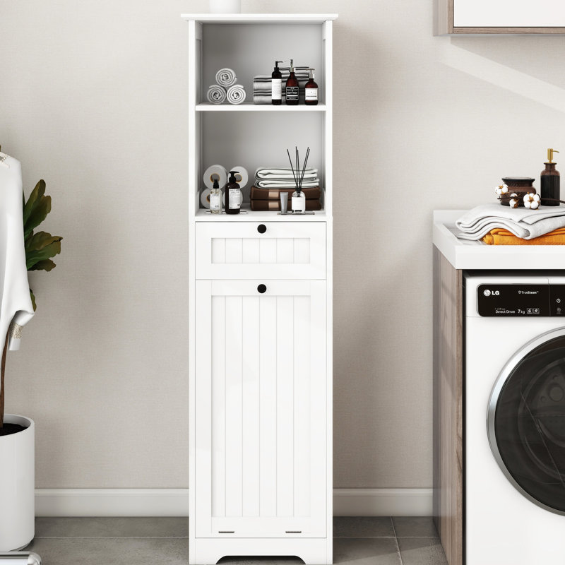Armoire de trieuse à lessive blanche Space