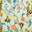 Tapis floral en laine et viscose touffeté à la main Soho-438885412