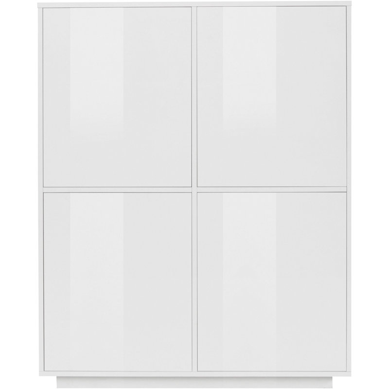 Jahzara 100cm Sideboard, White Glossy
